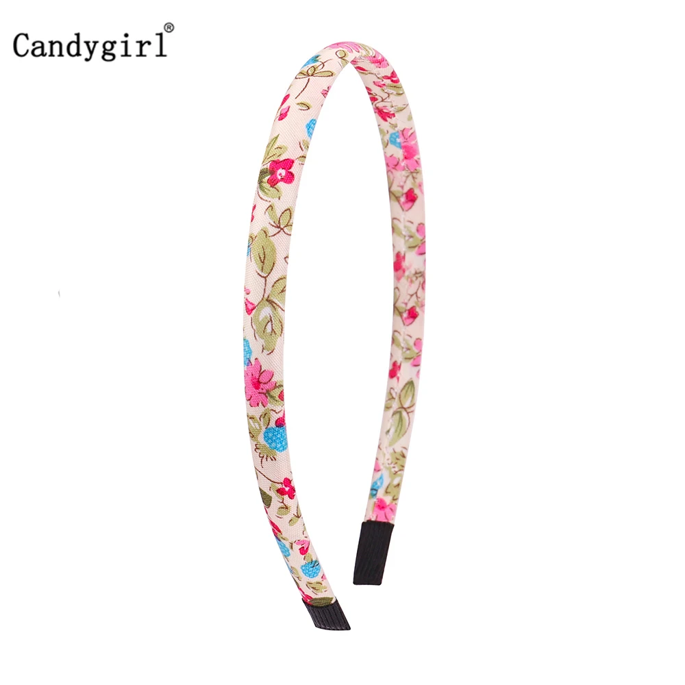 12pcs Flower DIY Ribbon Hairband Women Girl Covered Hair Accessories Headpieces Satin Polyester Jewelry Headbands boho Headwear