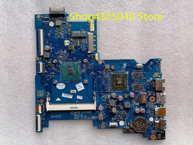 Материнская плата для ноутбука HP 15 AY 250 G5 с процессором N3710 854942 001 501 601