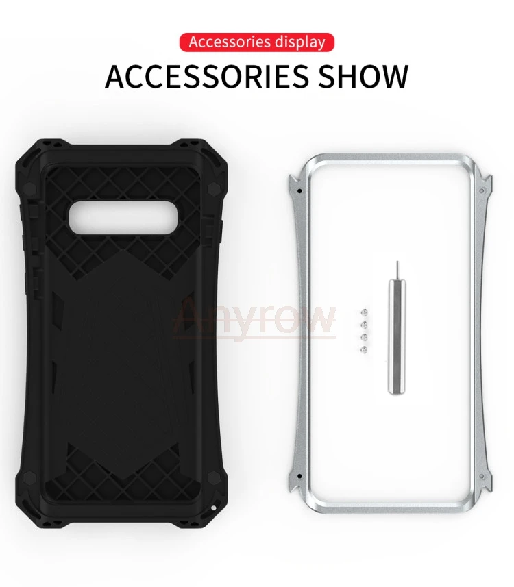 Открытый грязеотталкивающий водонепроницаемый алюминиевый+ Gorilla glass TPU чехол для samsung Galaxy S10 Plus/S10 5G чехол противоударный чехол