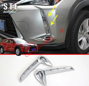 

ABS Chrome Front Fog Light Lamp Cover Trim Molding Bezel Garnish For Lexus UX UX200 250H 260H 2019 2020