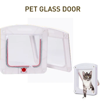 

Pet Entry and Exit Cat Door Puppy Dog Cat Through Gate Door Dog Hole Tunnel Gate Small Dog Cat Safe Flap Door 24.4cmx20.3cmx3cm
