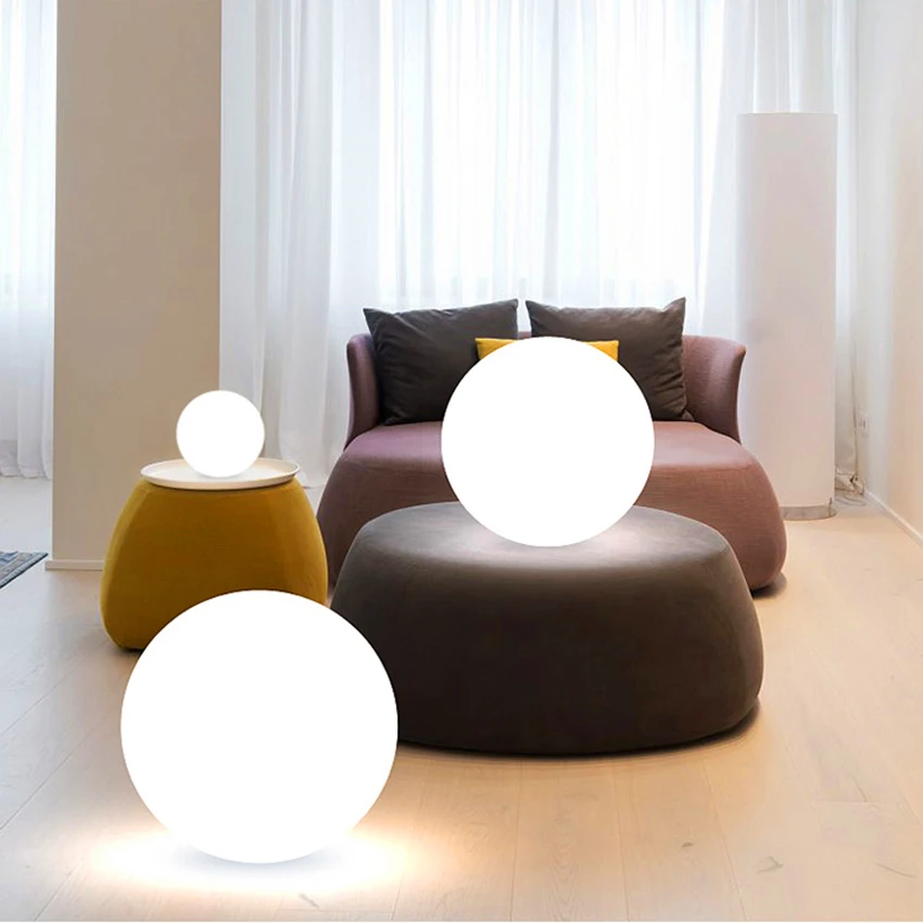 Скандинавский светодиодный фонарь, шар, ПВХ, торшер, домашние настольные лампы, лампа для спальни, прикроватная лампа, дистанционная зарядка, лампа для гостиной