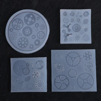 

Silicone Resin Gear Wheel Jewelry Molds Unique Punk Clock For Jewelry Making