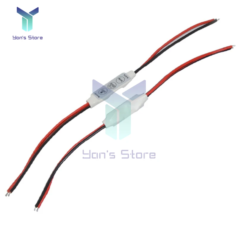 Mini 12V LED Light Dimming Controller Dimmer Driver and Switch 3528 5050 5630 Automatic Memory