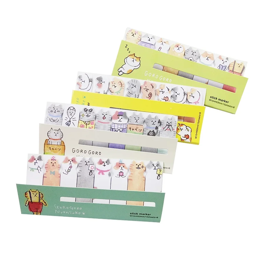 1 упак./лот в виде Kawaii Cat наклейки милые канцелярские планировщик бумаги для