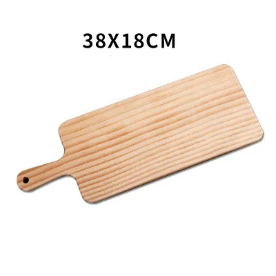 02 Japanese style solid wood pizza dish rectangular pizza cake bread steak wooden tray sushi fruit plate LL1121703 - Цвет: 02