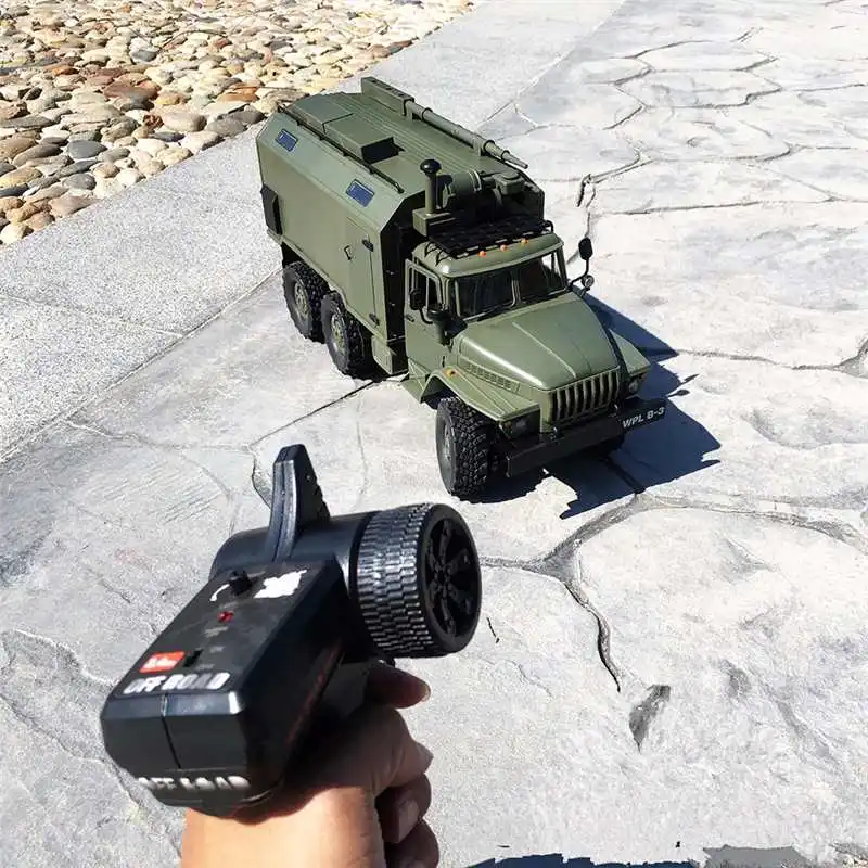 WPL B36 Урал 1/16 2,4 г 6WD RC грузовик военный автомобиль Рок Гусеничный Коммуникационный автомобиль RTR игрушка авто армейские грузовики мальчик