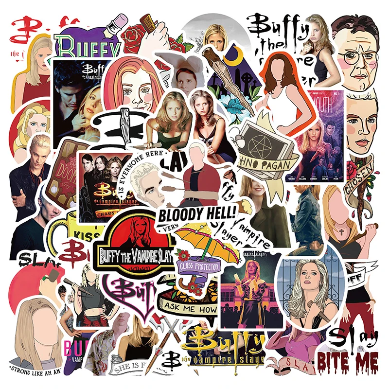 10/30/50pcs/pack Buffy the Vampire Slayer TV Show Graffiti Waterproof Stickers For Notebook Motorcycle Computer Mobile Phone Box | Игрушки и