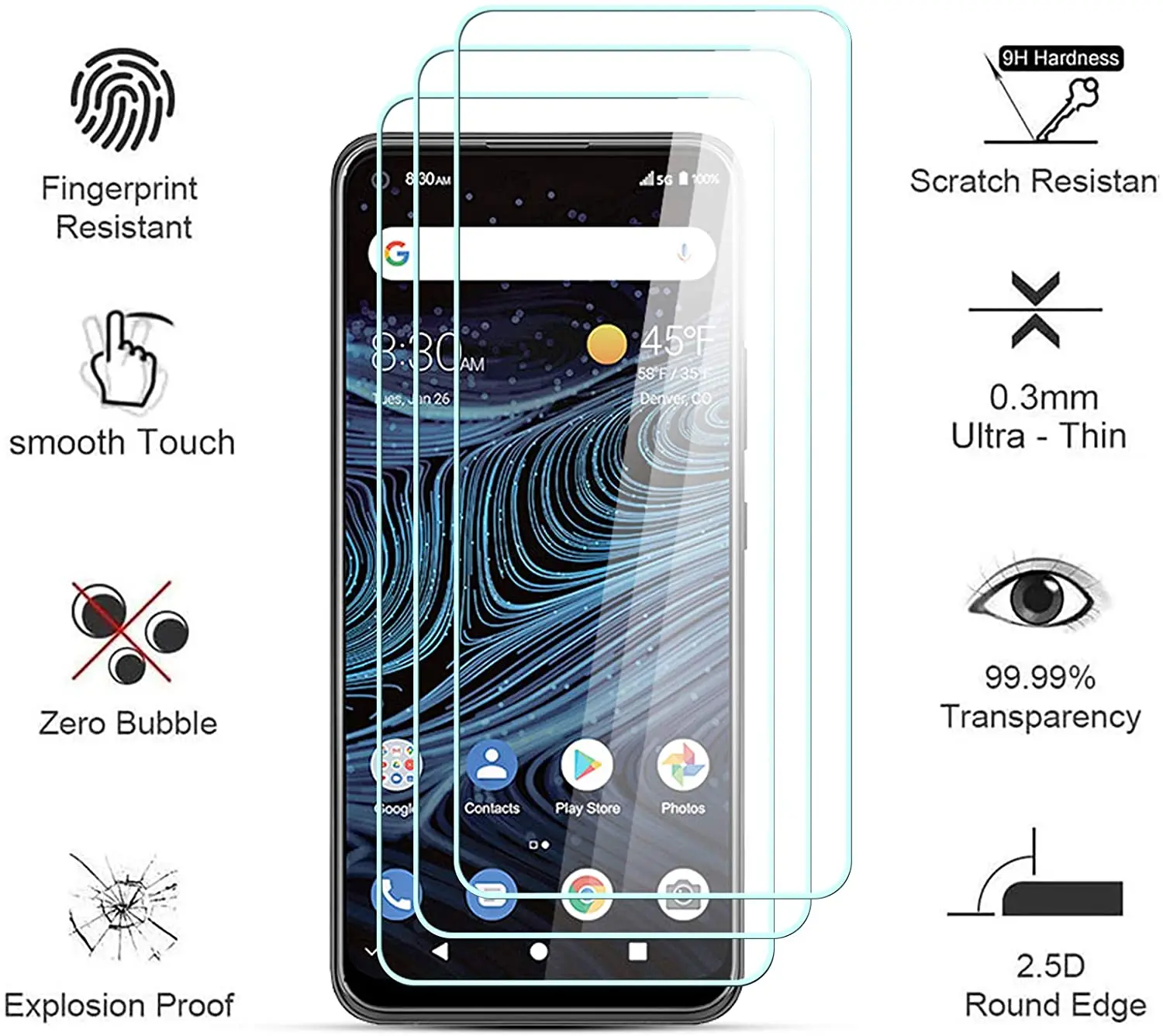 Vetro Per Zte Per Zte Blade X1 Proteggi Schermo In Vetro Temperato Per Zte Blade L210 Blade A51 Vetro Temperato