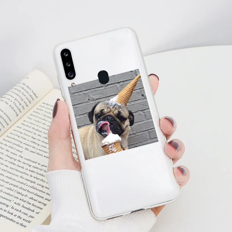 silicone case samsung Case On For Samsung Galaxy A20S Capa 6.5" Soft Silicone Clear Leopard Flower Shell For Samsung a20s a 20s A 20 S SM-A207F Fundas silicone cover with s pen Cases For Samsung