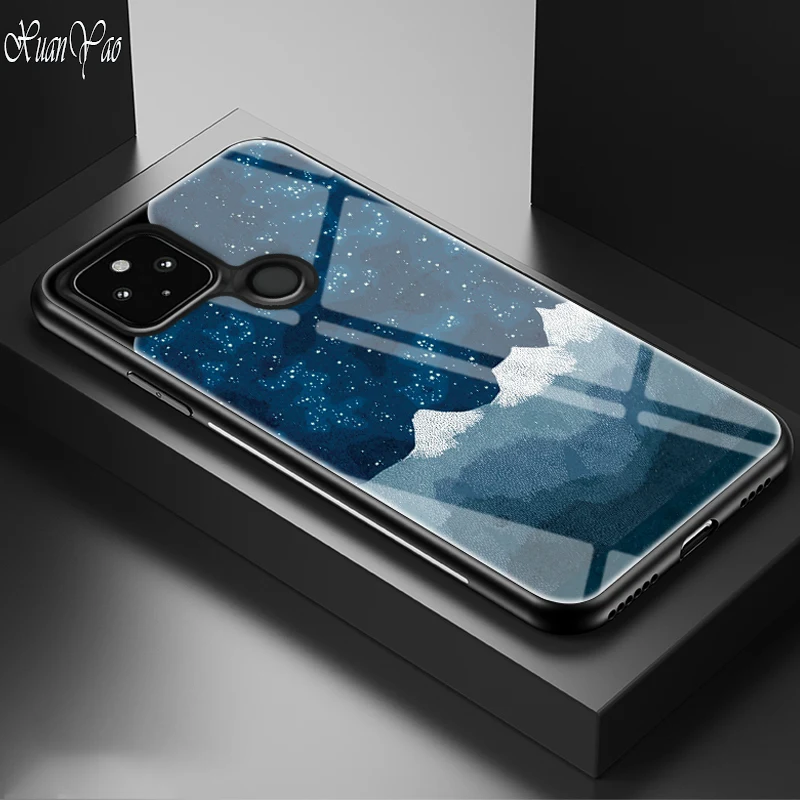 Pixel 5 étui XUANYAO verre trempé dur mince couverture pour Google Pixel 5 XL housse Silicone bord souple couverture pour Google_voghion.com