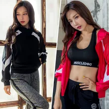 Женская Спортивная кофта для бега Спортивная длинная футболка гимнастическая майка женская быстросохнущая Йога Топ спортивный бюстгальтер Топ для фитнеса женская спортивная одежда