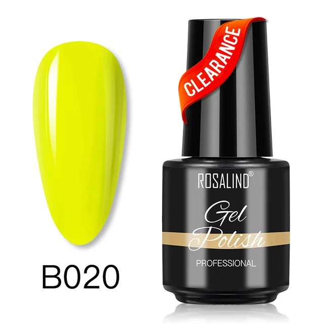 ROSALIND Gel Nail Polish Glitter Gel For Manicure Art Semi Permanent Hybrid Varnish Need UV LED Base Top Coat Nail Polish SLA-B020