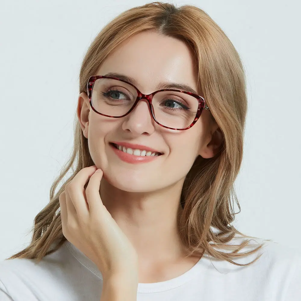 

LuckTime Leisure Flower Point Glasses Frame Retro Square Woman Myopia Glasses Frame Lucky Time Prescription Eyeglass frames31001
