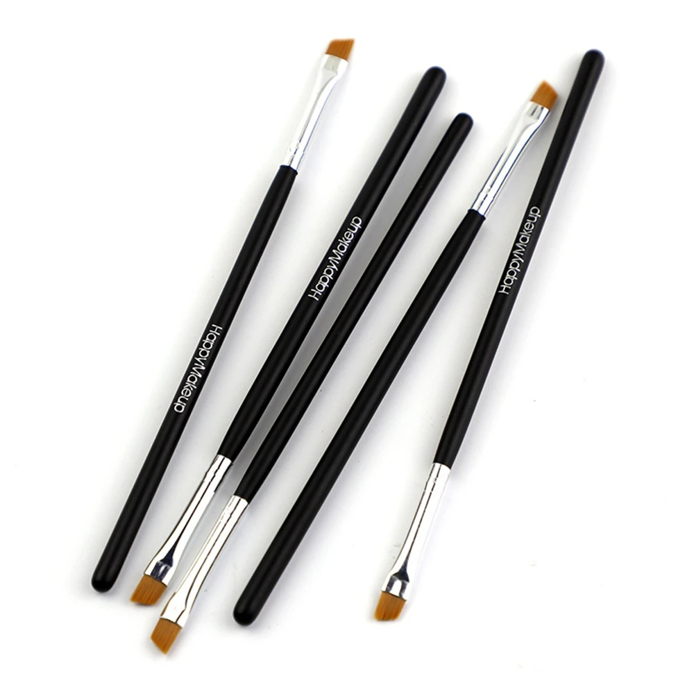 Eyeshadow Makeup-Tool Eyeliner Cosmetic Angled-Brush Professional Eye-Brow Black Flat