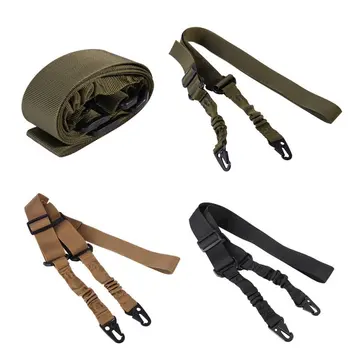 

Tactical Military 2 Points Nylon Rifle Gun Belt Adjustable Multi-function Gun Sling Gun Rope Type B Gun String for Hunting New