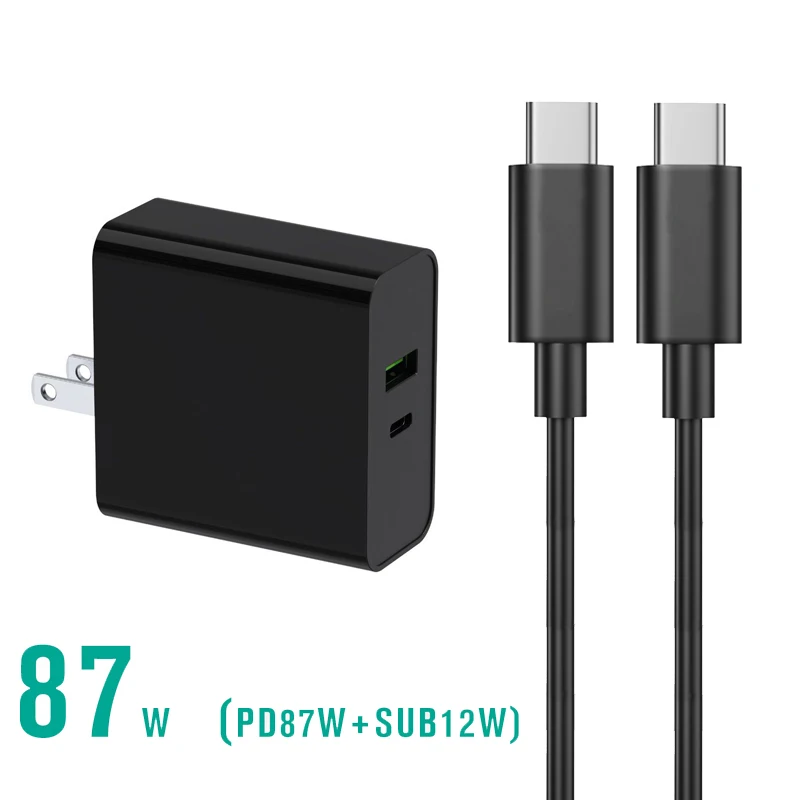 Adaptador de Carregador para Macbook Carregador de Telefone c pd Pro ar hp Asus Samsung Lenovo Portátil Tablet 65w 87 20v 4.25a Usb - Imagem 2