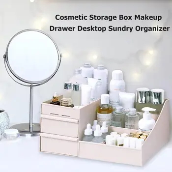 

S/M/L/XL Large Capacity Cosmetic Storage Box Makeup Drawer Desktop Sundry Organizer
