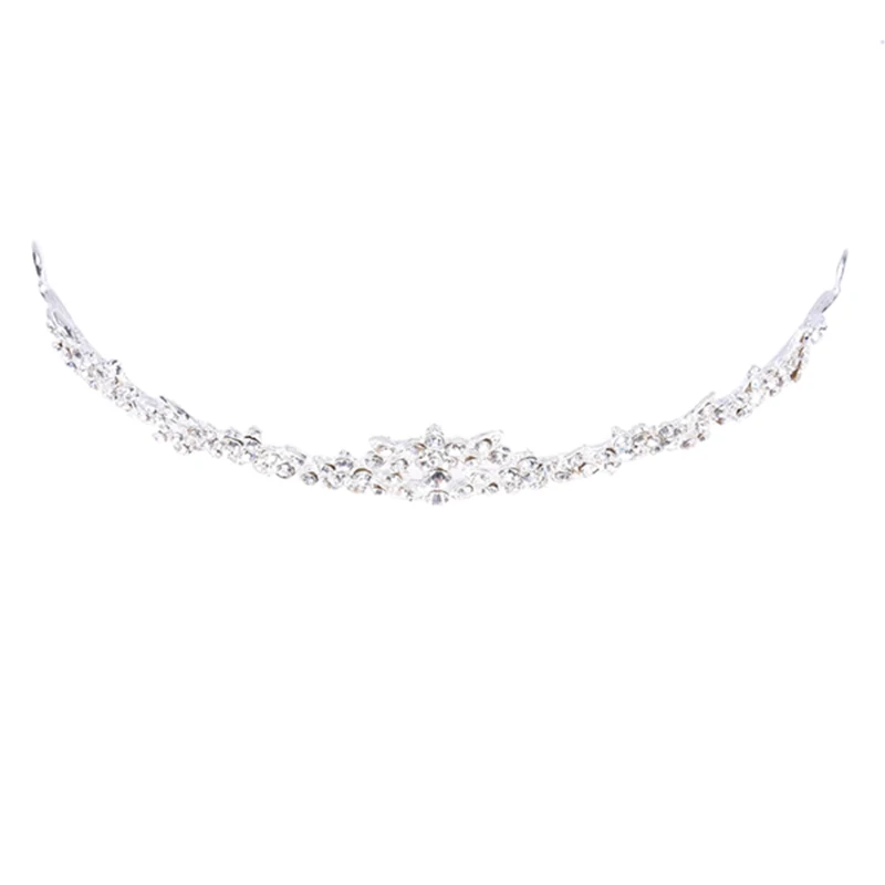 Rhinestone Crystal Flower Bridal Crown Headband Veil Tiara Wedding Prom New | Украшения и аксессуары