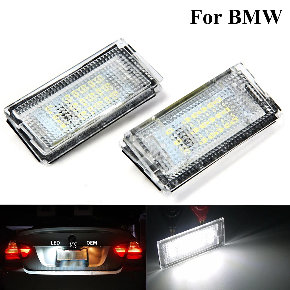 

2 pcs Error Free LED Number License Plate Light Trunk Lamp Car Tuning Accessories For BMW E46 323i 325i 325xi 328i 330i 330xi