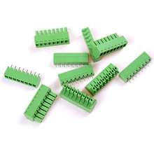 5 pces 8 pólos/8 pinos passo pcb montagem parafuso bloco terminal conector-fits pcbs 3.81mm