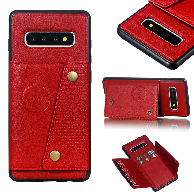 

Luxury PU Leather Wallet Case For Samsung Galaxy S10E S9 S8 S10 Plus Note 8 9 10 Plus Hybrid Card Stand Cases Wallet Flip Cover