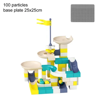 

Assemble For Baby DIY ABS Building Blocks Early Learning Slide Rail Educational Toy Construction Game Crafts Kids Non Toxic
