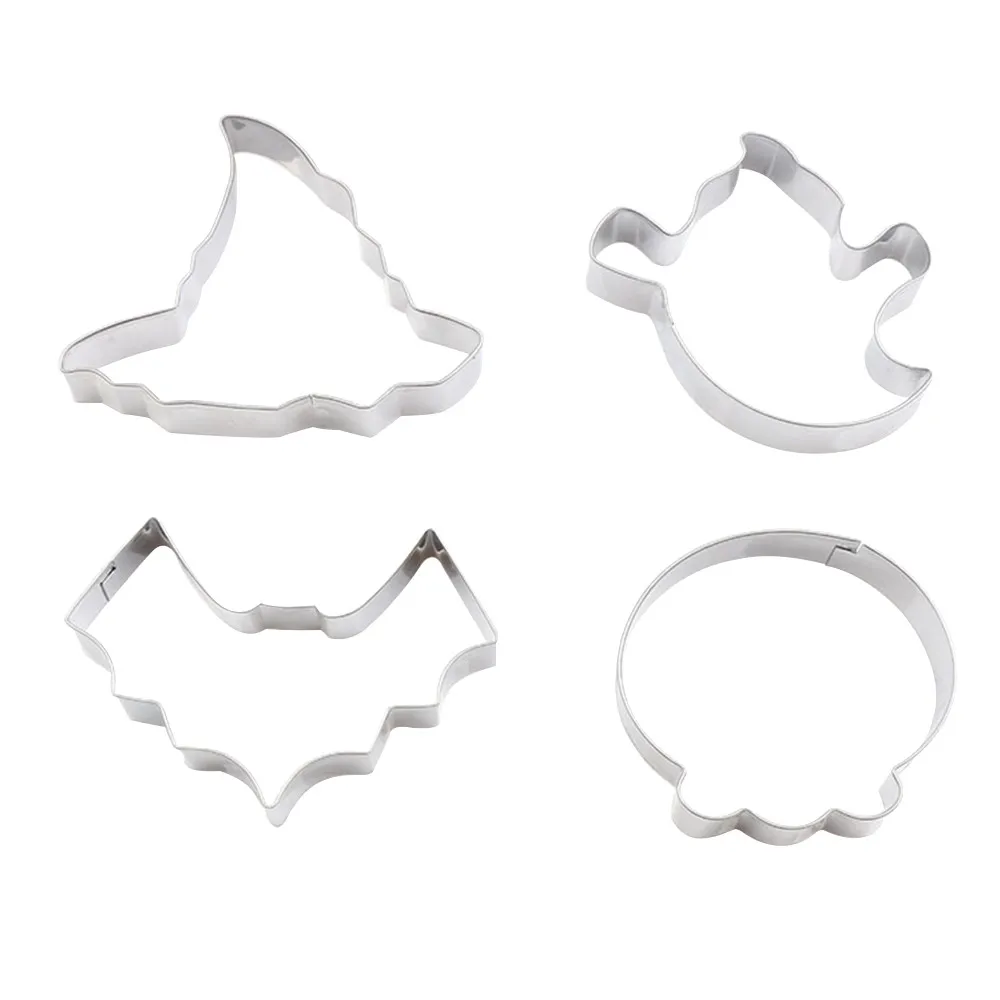 4 шт. Хэллоуин Тыква призрак тема нержавеющая сталь печенье резак помадка