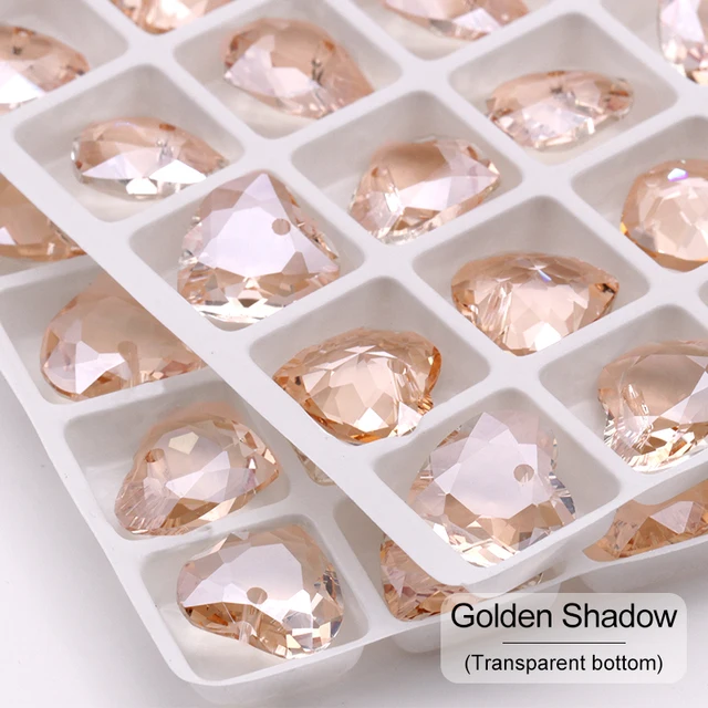 8/14.5MM Earring Making Gemstone High Quality Rhinestone For Pendant Women Jewelry Diamond Strass Charms For Neck Diy Crafts Golden shadow
