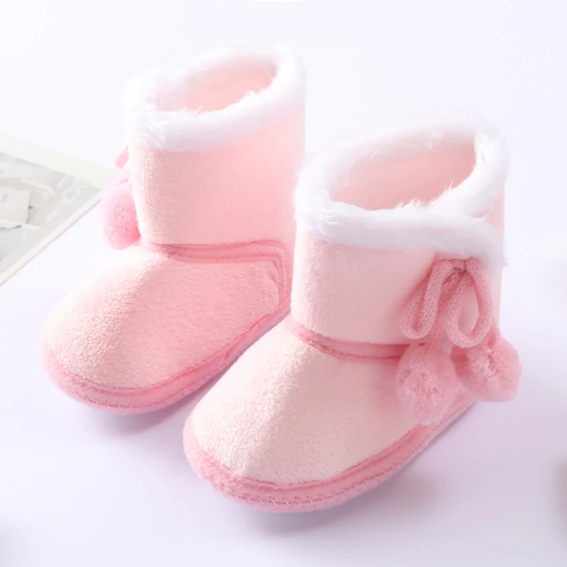 Plus Velvet Knitted Wool Soft Soles Shoes Toddler Warm Booties for 0-18 Months Baywell Baby Infant Boots 
