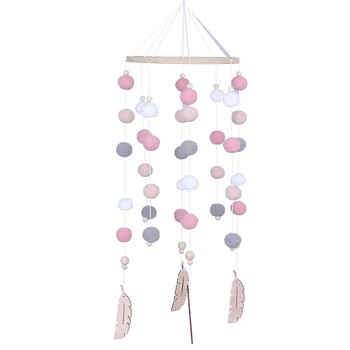 

Educational toy Wind Bell Nordic Style Beads Wind Chimes for Kids Bed Hanging Decor Photography Props