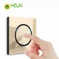 118 type LED random point switch Household stainless steel brushed panel 1 2 3 4 5 6 7 8 Gang 2 Way switch
