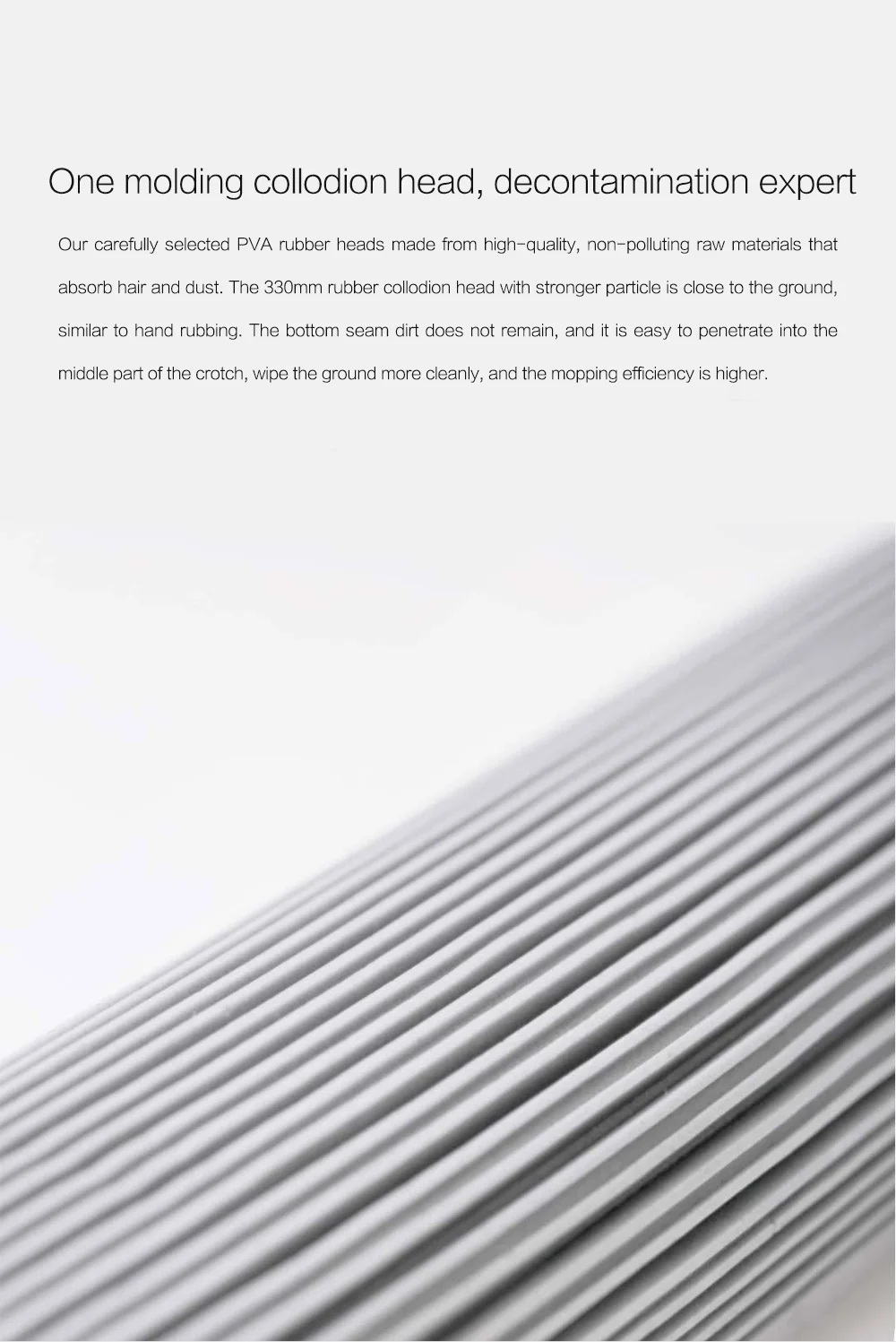 180-degree Rotating Standing Storage Space-saving Mop with Collodion Head from Xiaomi Youpin