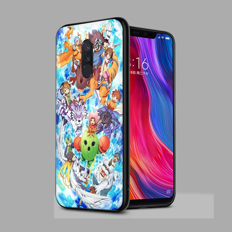 EWAU мультфильм Digimon силиконовый чехол для телефона для Xiaomi 5X6 6X8 9 SE A1 A2 Lite Max 3 F1 9T A3 Pro CC9 CC9e 9 Pro Note 10