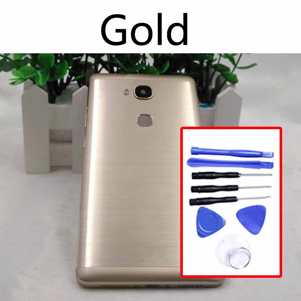 Gold-With tool Для huawei Honor 5X задняя крышка батарейного отсека задняя крышка корпуса чехол для Honor Glory Play 5X, KIW-L21 замена корпуса КОРПУСА - Цвет: Gold-With tool