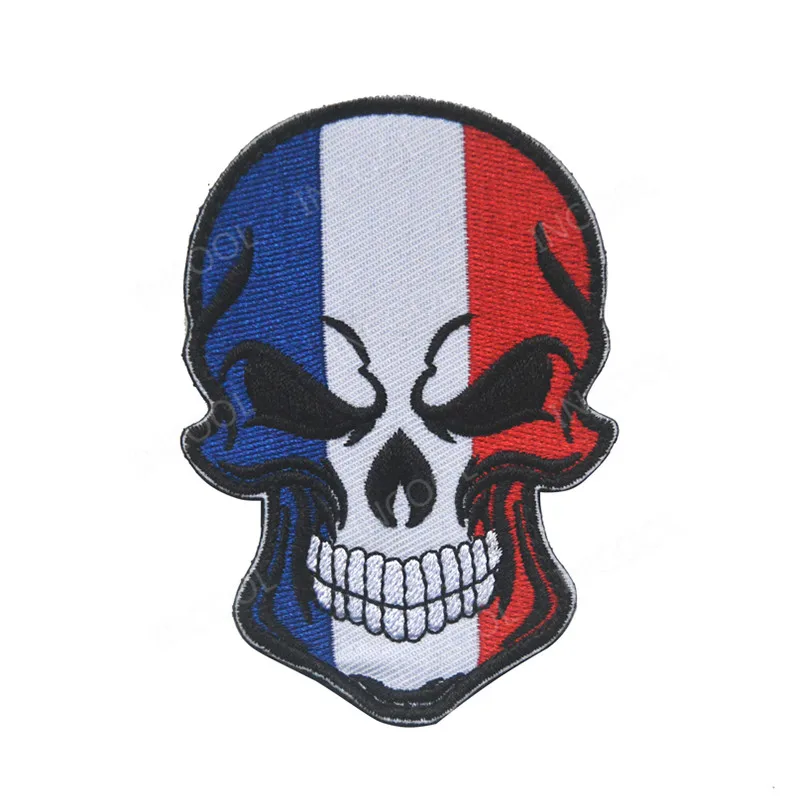 Bandeira Da França Patch Bordado 7x5cm - Patches Militares Emborrachado e  Bordados