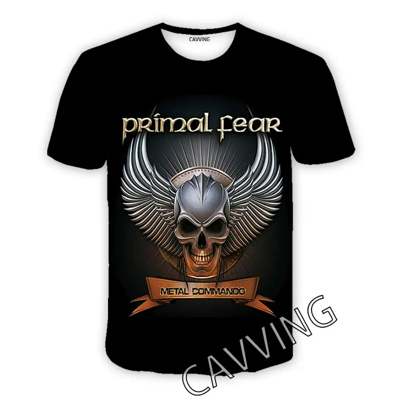 

New Fashion Women/Men's 3D Print Primal Fear Band Casual T-shirts Hip Hop Tshirts Harajuku Styles Tops Clothing