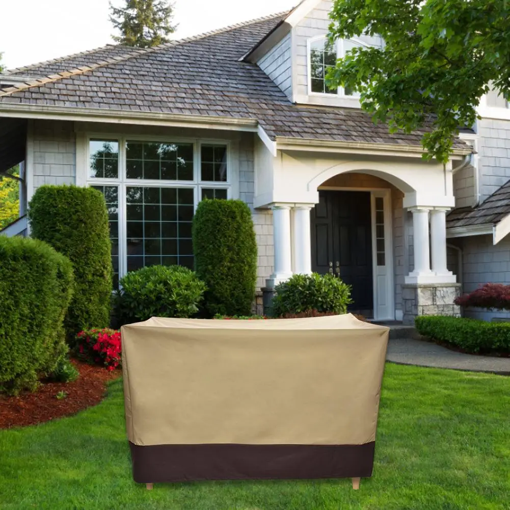 Rectangular Furniture Cover Garden Patio Coffee Table Cover Lawn Patio Terrace Cover Waterproof Dust Cover For Courtyard Outdoor