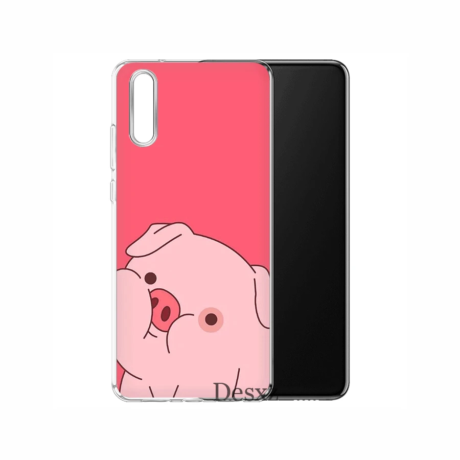 Чехол для мобильного телефона из ТПУ для huawei P30 P20 P10 P8 P9 Lite Pro P Smart Z Plus, чехол с рисунком аниме Гравитация Фолс свинка - Цвет: 12