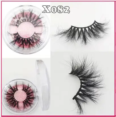 KK lashes 5d 25 мм ресницы норковые 25 мм ресницы 25 мм ресницы вытянутые накладные ресницы норковые 3d ресницы 25 мм длинные пушистые ресницы - Цвет: X082
