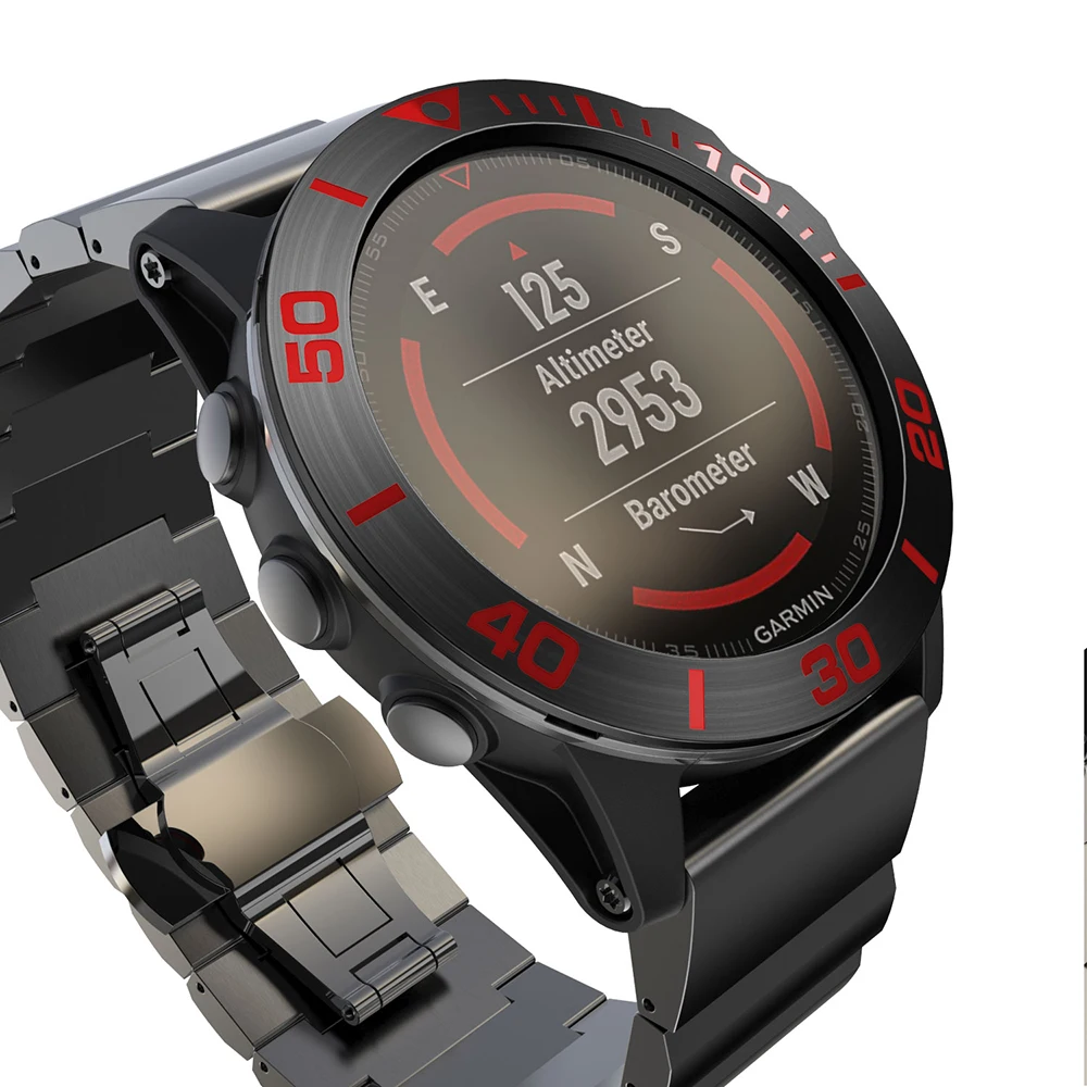 Металлический ободок для часов Garmin Fenix 5X Смарт-часы скорость/время кольцо клейкий чехол из нержавеющей стали крышка для Fenix5X рамка