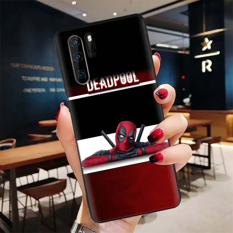 Забавный черный мягкий чехол Deadpool Dead Pool для huawei P30 P20 P10 Lite Pro P Smart Z mate 30 10 20 Lite чехол для телефона