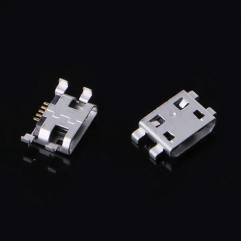 

10 Pcs Type B Micro USB 5 Pin Female Charger Mount Jack Connector Port Socket