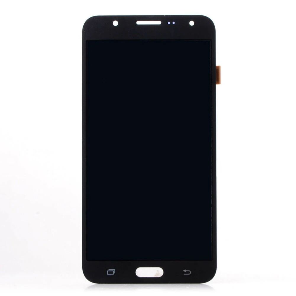 ЖК-дисплей сенсорный экран дигитайзер для Sam-sung Galaxy J7 J700F/M/H/D-S - Цвет: Черный