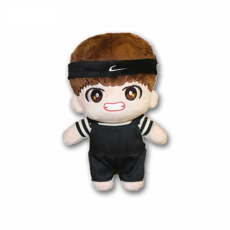 Kopen Korea Kawaii Pluche Poppen Speelgoed Cartoon Gevulde Pop Met Kleding Pp Katoen Leuke Soft Dolls Collection Fans Gift Speelgoed Voor kid Geschenken