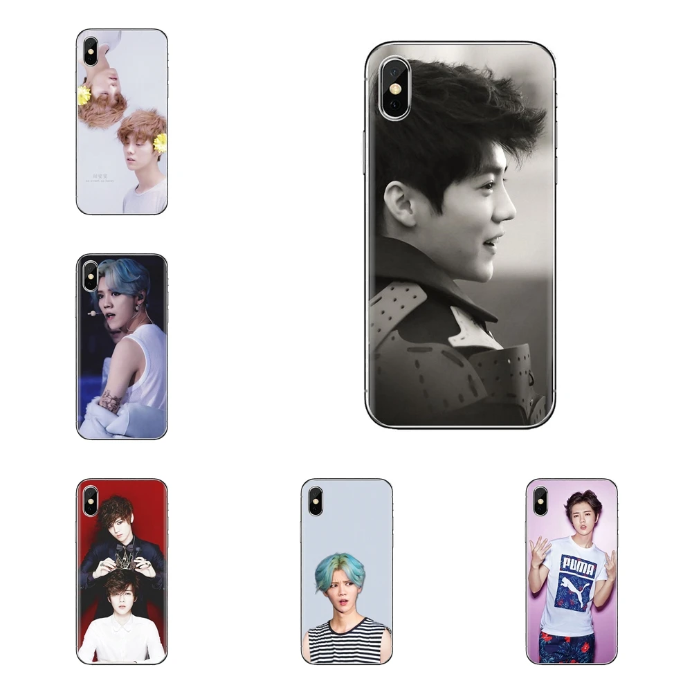 For Xiaomi Redmi 4 3 3S Pro Mi3 Mi4 Mi4i Mi4C Mi5 Mi5S Mi Max Note 2 Transparent TPU Covers Korea Team KPOP exo luhan Poster |