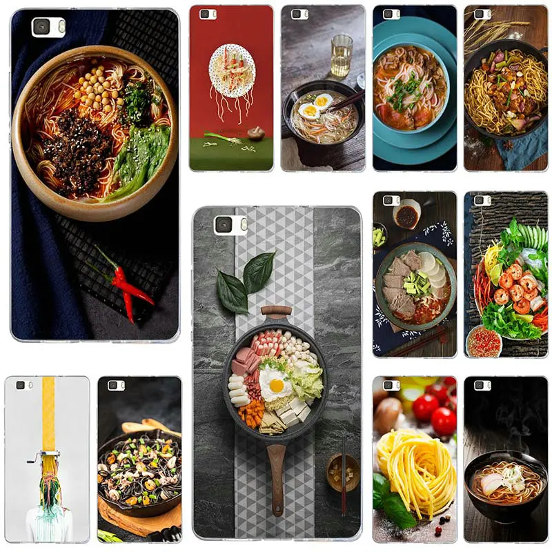 Food Pasta Noodles Soft TPU Silicon Phone Cases for Huawei P8 P9 P10 P20 P30 Mate 10 Lite 2017 Pro Honor 7 7A 7X 9 Shell | Мобильные