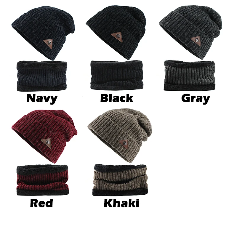 [FLB] Skullies Beanies, зимние шапки для мужчин, шарф, вязаная шапка для женщин и мужчин, теплая мягкая Балаклава для шеи, шапка F18088