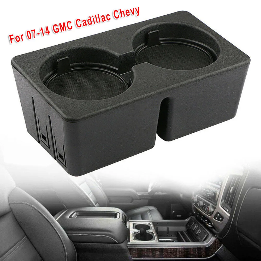 Автомобильная центральная консоль двойной держатель чашки для GMC Cadillac Chevrolet С нескользящими ковриками