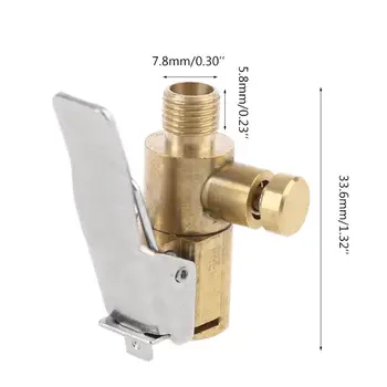 

Car Tire Inflator Chuck Air Compressor Pump Lock On Nozzle Fine Thread Deflation C90A